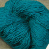 Bora Bora Coopworth Lace Yarn. Yarn is a deep turquoise blue.