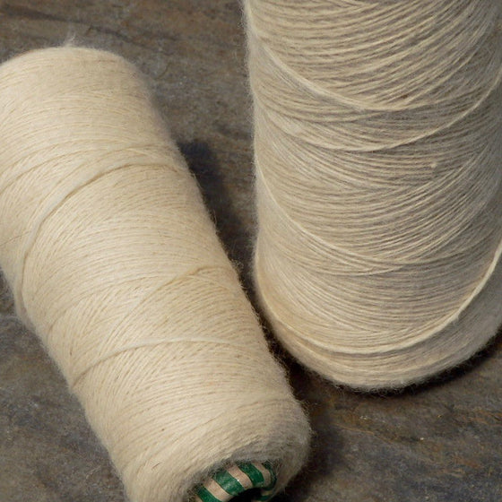 White Border Leicester Yarn on Cones