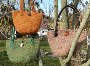  Sue Burke and the Karakul bucket bag - Solitude Wool