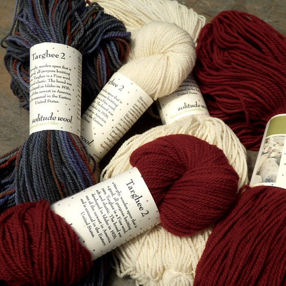 Independent Study in Merlot on Targhee Wool Worsted Yarn - 230 yd/100 g