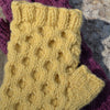 honeycomb fingerless mitts pattern - Solitude Wool